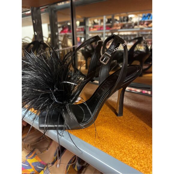 Gianni Bini, the Neela Feather Square Toe Dress Sandle - Picture 8 of 9